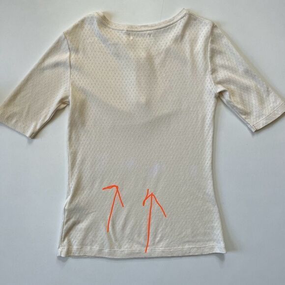 Twothirds Pointelle Henley Tee Small - Picture 8 of 9